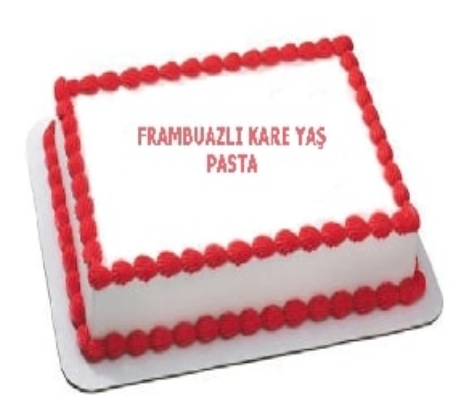 Lezzetli Frambuaz Aromalı 15 Kişilik Yaş Pasta